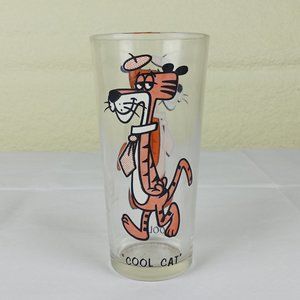 Cool Cat Vintage Warner Brothers Drinking Glass 1973